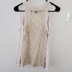 URBAN behavior lace back tank top Medium‎